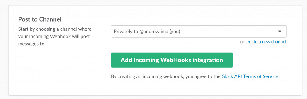 Screenshot of setting up a When Last Login Slack Notifications.