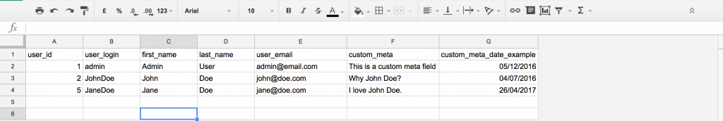 Google Sheets CSV Example Zapier Integration
