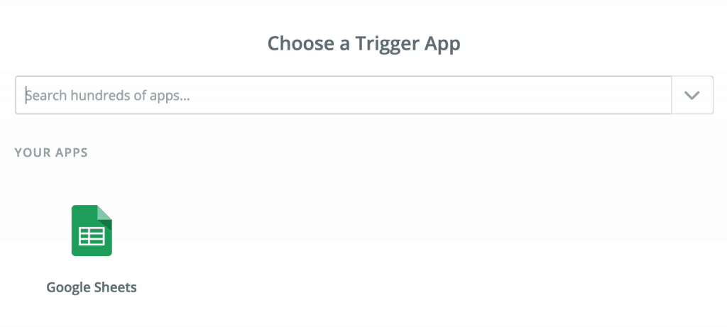 Zapier Choose A Trigger App Example