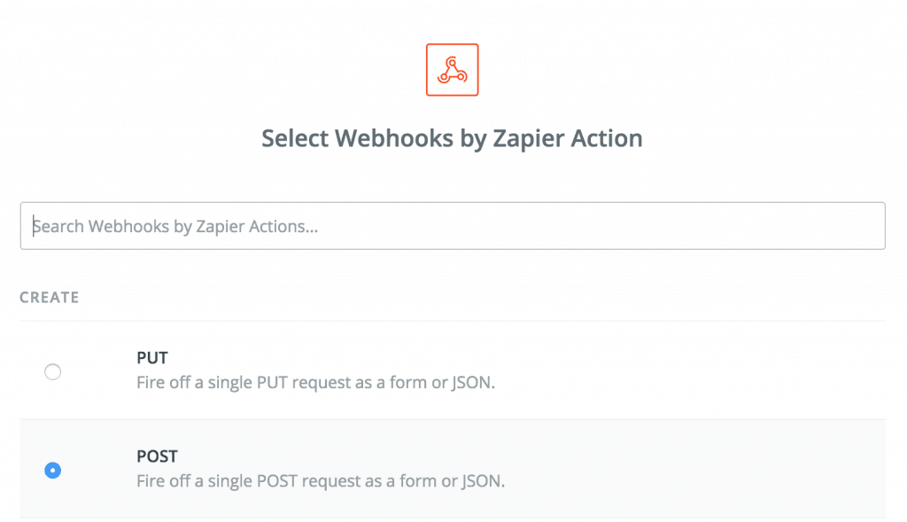 webhooks by zapier post action