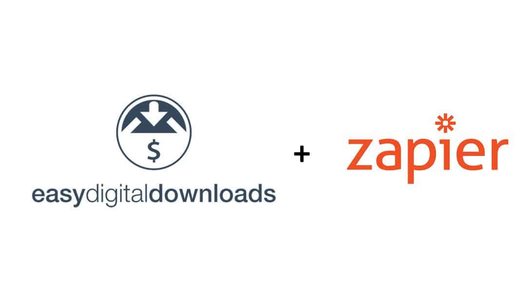 Easy Digital Downloads and Zapier logo