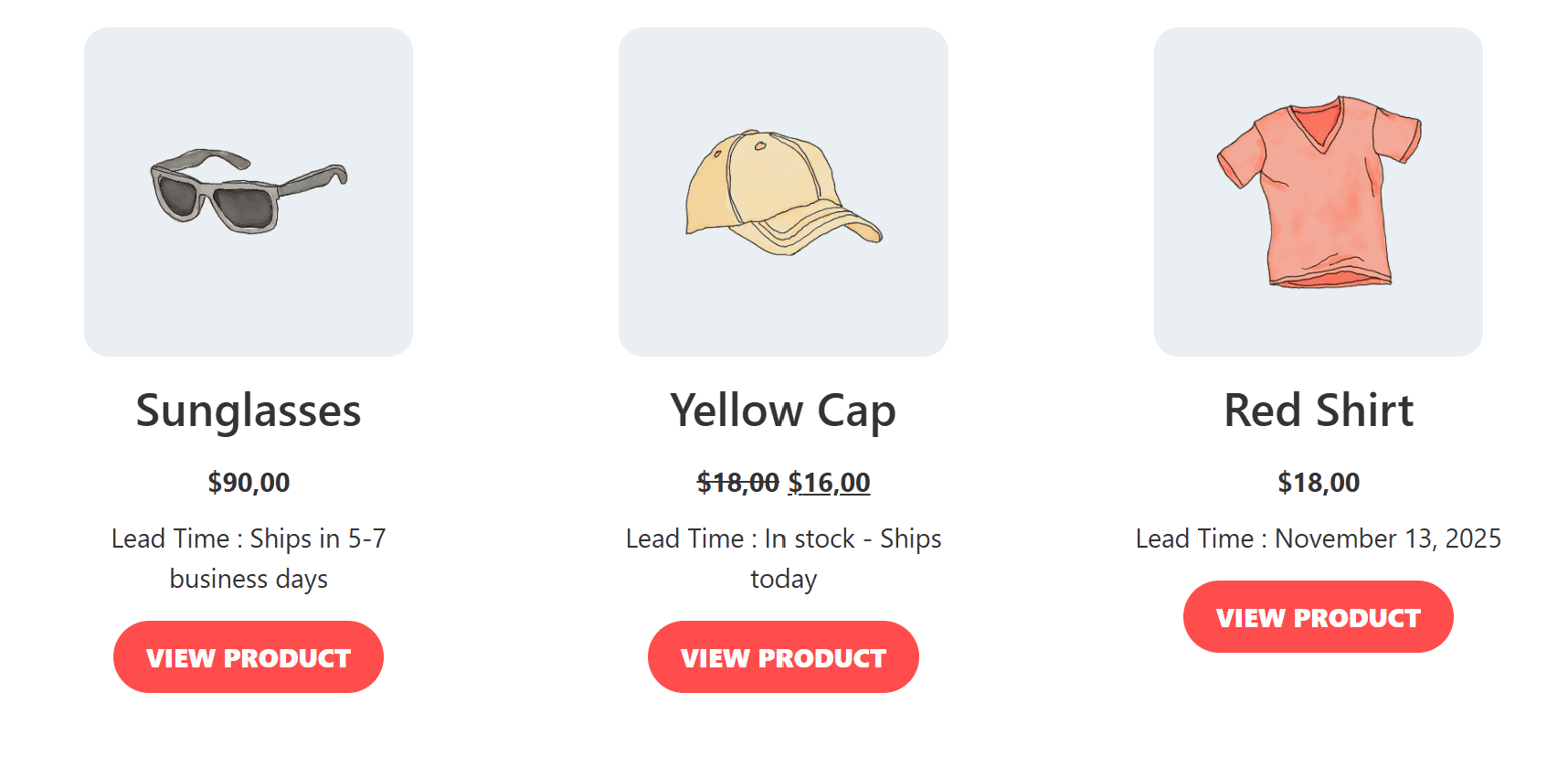 Lead Times plugin showing delivery estimates on WooCommerce shop page