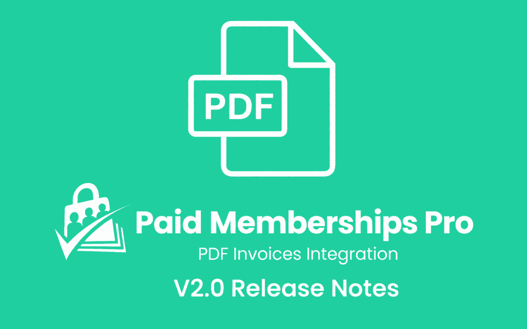 PMPro PDF Invoices 2.0