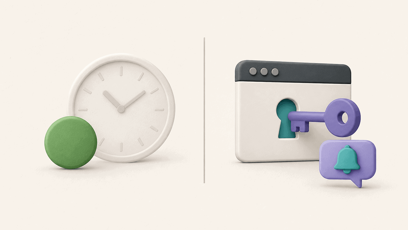 Diagram contrasting Slack presence with a WordPress login event sent to a Slack channel.
