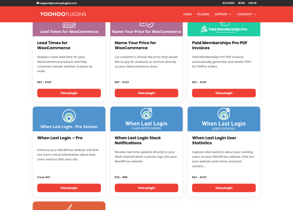 Yoohoo Plugins catalog