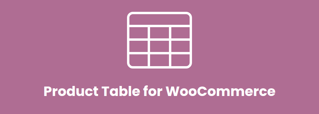 Product Table for WooCommerce