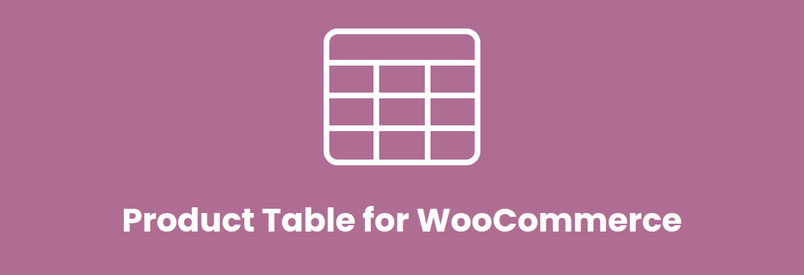 Product Table for WooCommerce